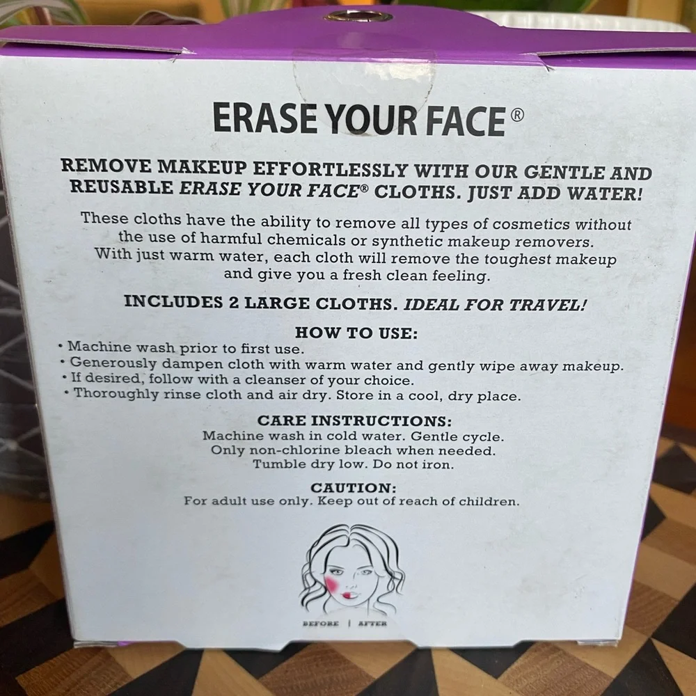 Erase Your Face by danielle creations | 2 Cloths In Box | New in Box